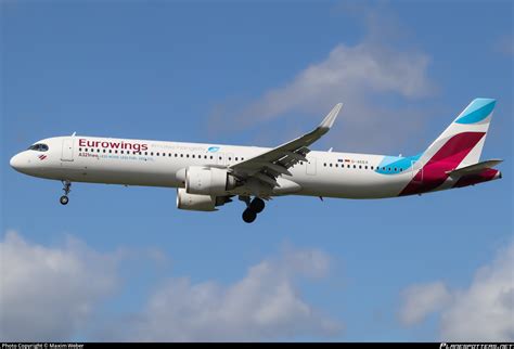 D Aeea Eurowings Airbus A321 251nx Photo By Maxim Weber Id 1588751