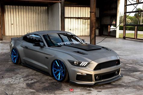 Ford Mustang 2016 Cars Coupe Modified Vossen Wheels Wallpapers