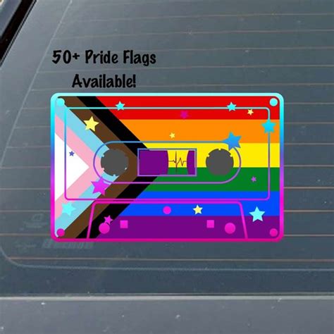 Retro Style Cassette Tape Lgbtqia Flags Many Pride Flags Etsy