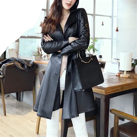 Handmade Women S Genuine Lambskin Leather Celebrity Coat Etsy