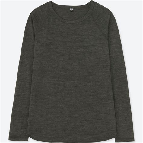 Uniqlo Men Dry Ex Crew Neck Long Sleeve T Shirt Stylehint