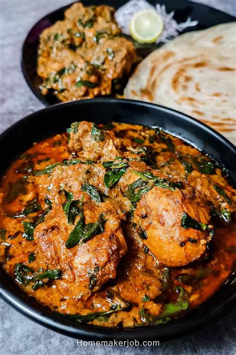 Methi Chicken Recipe Fenugreek Chicken Methi Murgh Curry Recipe