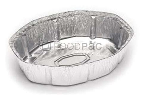 Envase Aluminio Pollo Oval 2600cc 250x200x100mm Food Pac Service