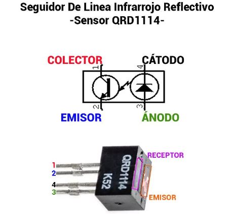 SENSOR QRD1114 FOTOELECT REFLECTIVO 40 A 85ºC 5VCC NPN 5UN CasaKeim