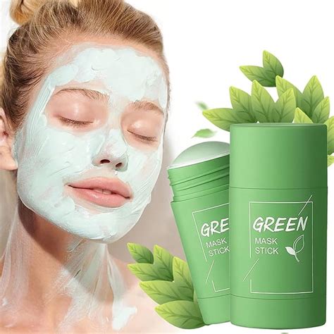 Green Tea Cleansing Mask Stick Eggplant Purifying Clay Stick Mask Green