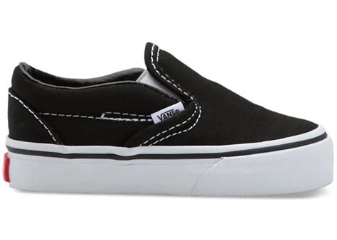 Vans Classic Slip-On Black White (TD) - VN000EX8BLK - US