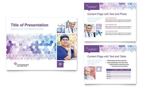 Cancer Treatment PowerPoint Presentation Template Design