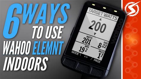 6 Ways To Use Wahoo Elemnt Bike Computer With Your Smart Trainer Youtube