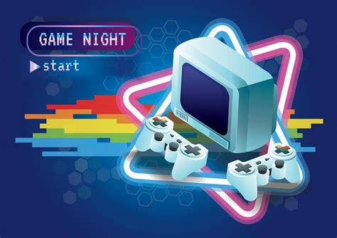 Gaming night zone game icon background 2794757 Vector Art at Vecteezy