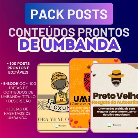 Pack De Posts Umbanda Claudia Souza Marques Hotmart