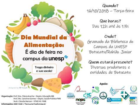 Dia Mundial da Alimentação na UNESP em Botucatu Redesans