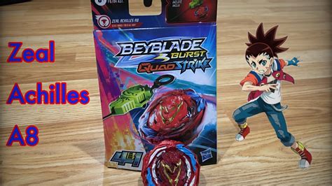 Nerfed Zeal Achilles A8 Beyblade Burst Quadstrikequaddrive Youtube