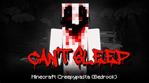 Cant Sleep Minecraft Creepypasta Bedrock Youtube