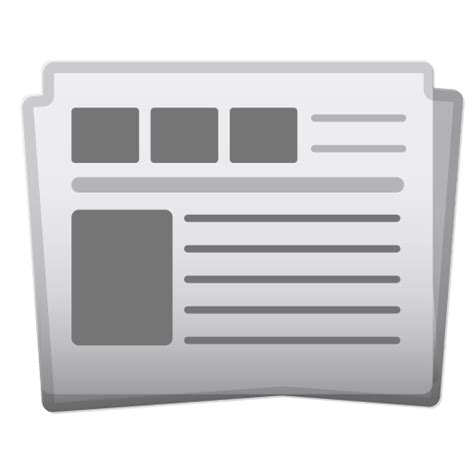 Newspaper Icon Noto Emoji Objects Iconpack Google