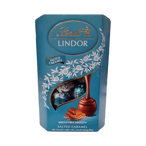 Lindt Lindor Salted Caramel Chocolate Truffles Carton 200g