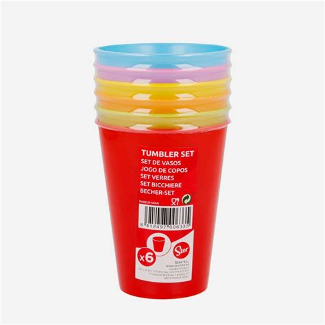 Lot De Gobelets Plastiques Multicolore