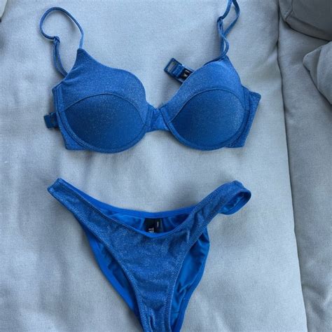 Triangl Swimwear Swim Triangl Bikini Blue Sparkle Set Poshmark