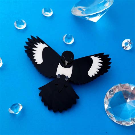 Magpie Brooch Sugar And Vice