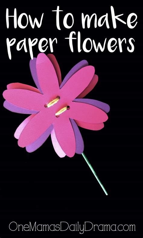 How To Make Paper Flowers Printable Best Flower Site