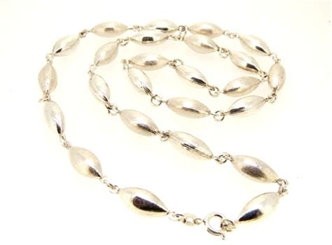 Collana Vintage Anni In Argento Massiccio Gem