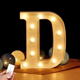 Lettre LED Lumineuse En Forme De Lettres De L Alphabet Avec Minuterie