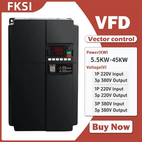 High Power SU900 VFD 5 5KW 45KW 220V 1 3PH 380V 3 3PH Variable