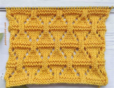 Les Points De Tricot Point Fantaisie Tricot