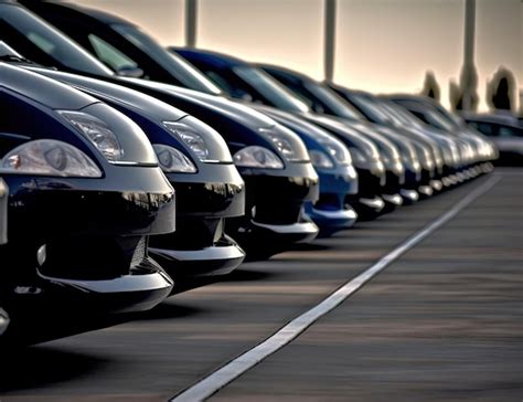 Premium Photo Cars Parked In Row On Outdoor Parking