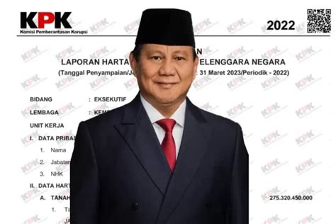 Didukung Banyak Parpol Untuk Maju Sebagai Capres Segini Harta