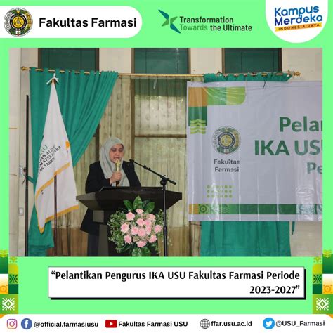 Pelantikan Pengurus Ika Usu Fakultas Farmasi Periode