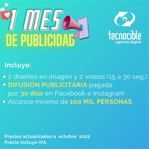 1 Mes De Publicidad Tecnocible Agencia Digital