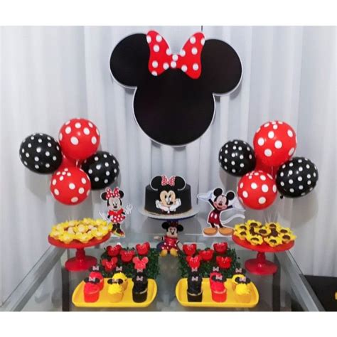 Decoracao Da Minnie Vermelha Simples E Barata Ideias De Decora O