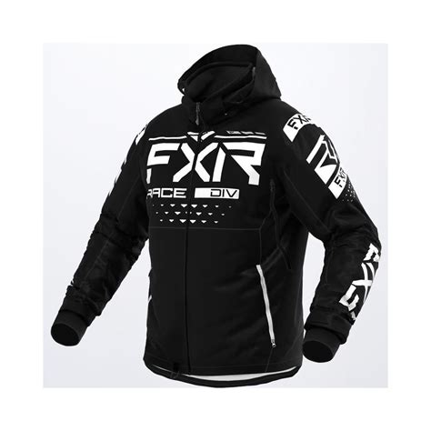 Snowmobil Jacket Rrx Black White Fxr Moto