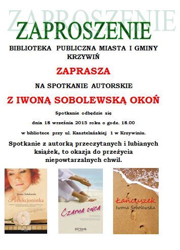 Zaproszenie Na Spotkanie Autorskie Biblioteka Publiczna Miasta I