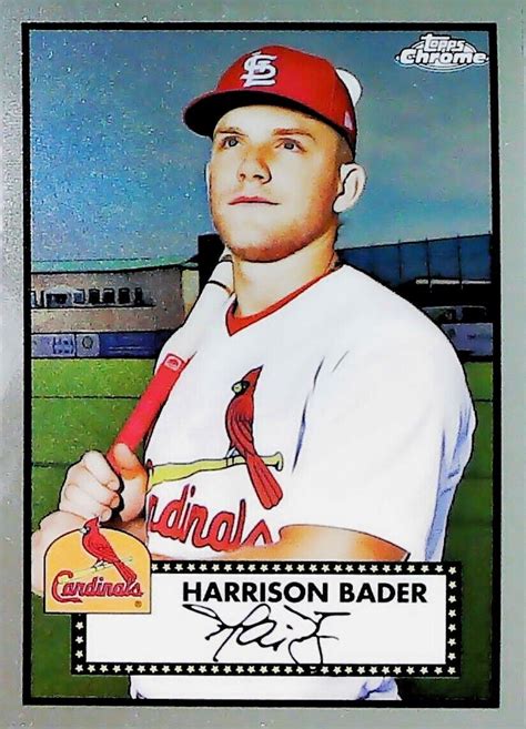 2021 Topps Chrome Platinum Anniversary 278 Harrison Bader St Louis