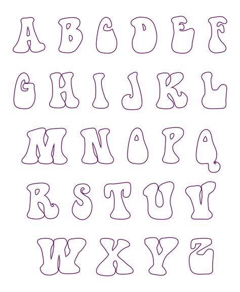 Applique Alphabet Letters Template