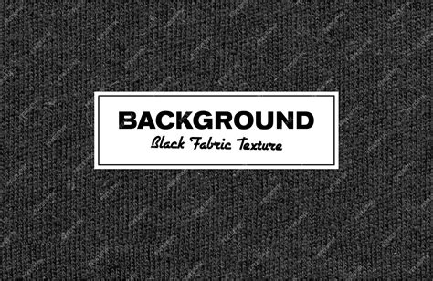 Premium Vector Black Fabric Texture Background