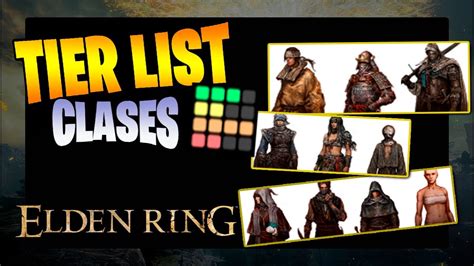 Mi TIER LIST De ELDEN RING TOP 3 Mejores Clases INICIALES Guía