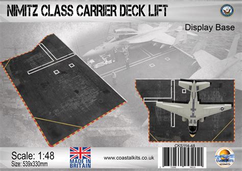 Nimitz Class Carrier Deck Lift 539 x 330mm Coastal kits S114-48