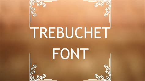 Trebuchet Font Free Download