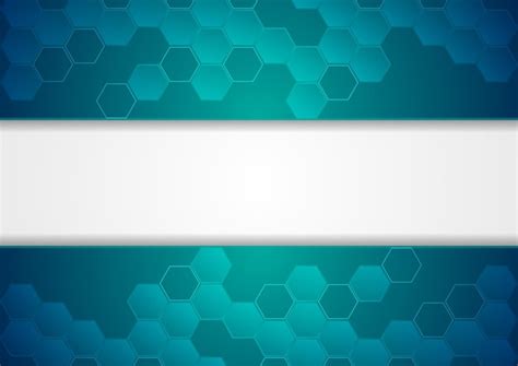 Premium Vector Blue Abstract Hexagons Concept Technology Background