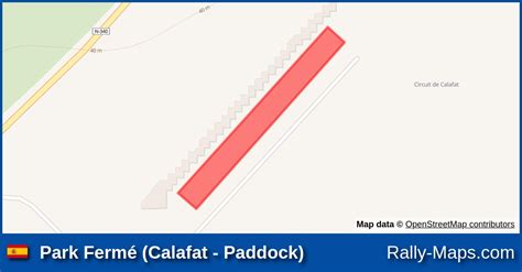 Mapa Harmonogram Profil Elewacji Park Fermé Calafat Paddock