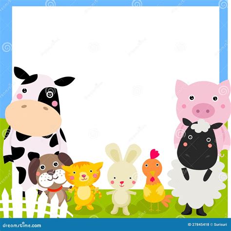 Farm Animals Frame Royalty Free Stock Photos - Image: 27845418