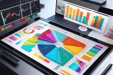 An Lisis De Diagramas Con Muchos Gr Ficos Coloridos En Una Tableta