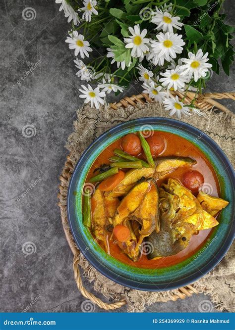 Fish Head Curry Or Known As Kari A Kind Of Malaysia Traditional Dish