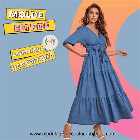 VS MOLDE EM PDF VESTIDO TRANSPASSADO Aula De Costura W A