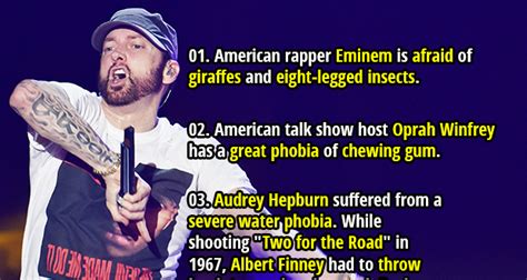 50 Popular Celebrities Who Have Weird Phobias | Fact Republic