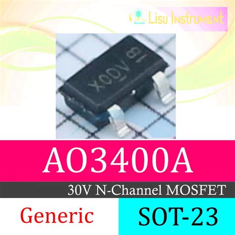 Jual AO3400 AO3400A A09T A01T A0LA 3400 5 7A 30V N Channel MOSFET