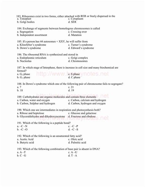 Biology Mcq With Answers Pdf Wmclever