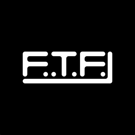 Ftf Letter Logo Creative Design With Vector Graphic Ftf Simple And